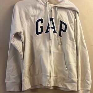 GAP Classic White Hoodie with Logo